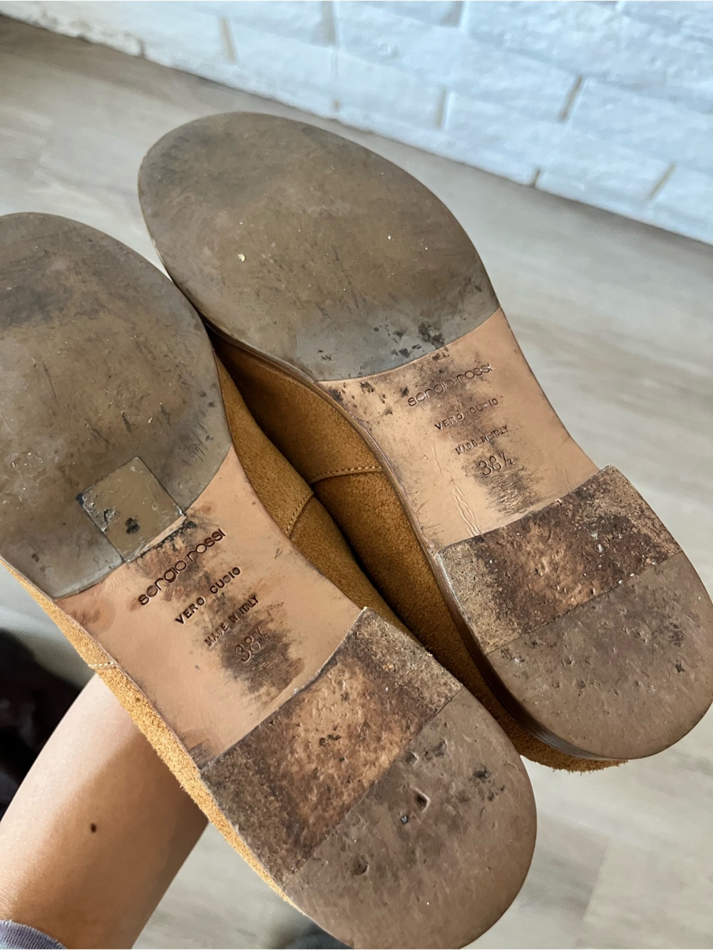 Sergio Rossi Chestnut Tan Suede Boot 38.5 - Picture 10 of 10